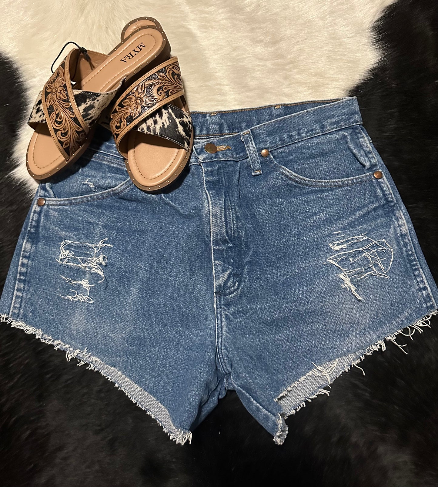 Vintage Wrangler Shorts Medium Denim