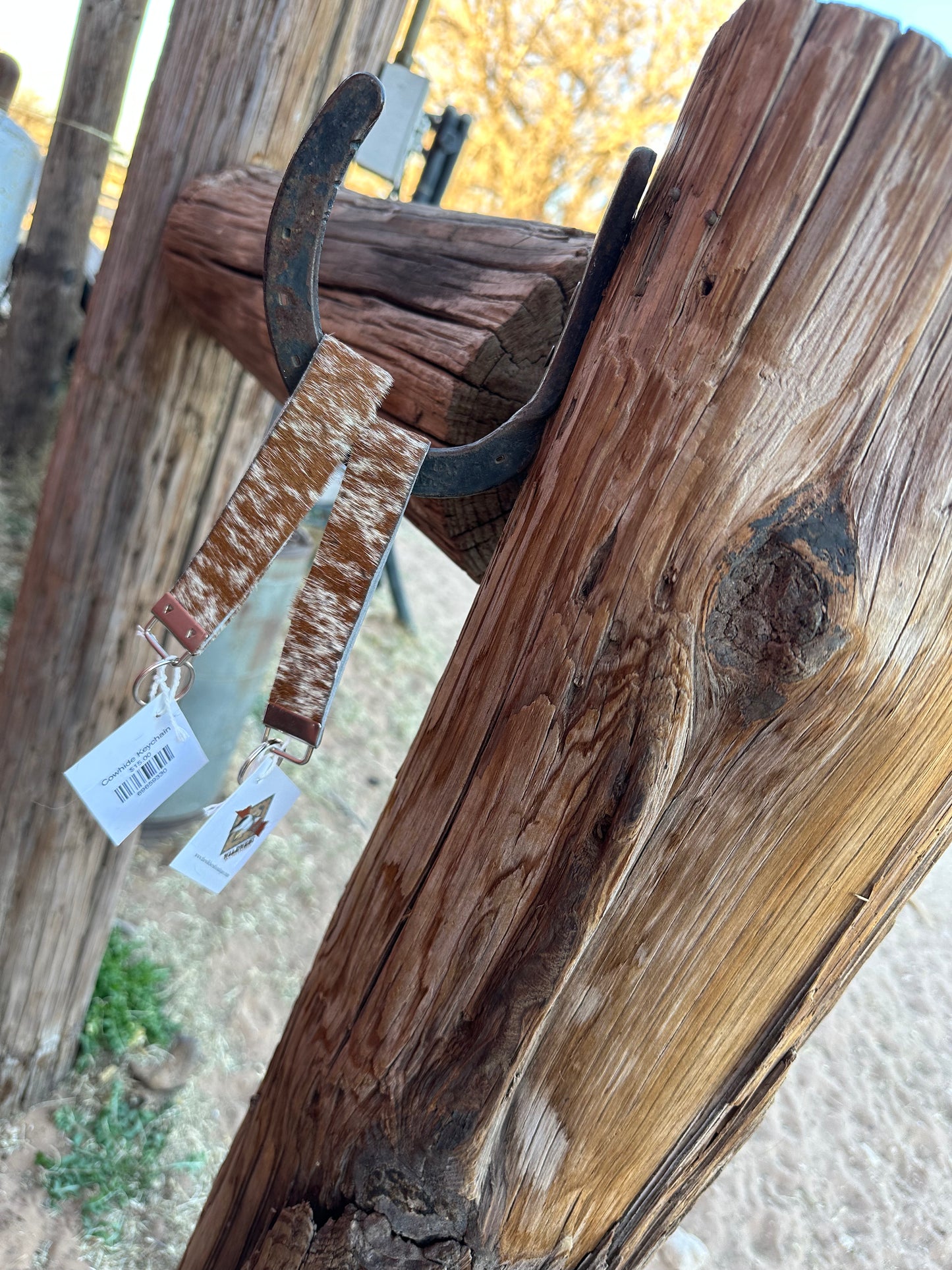 Cowhide Keychain