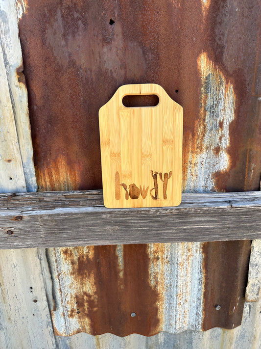 Howdy Cactus Cutting Board