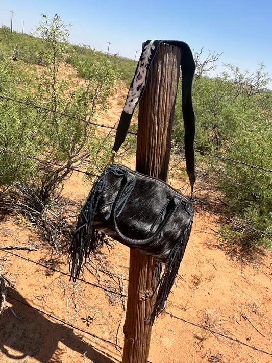 Darker Salt and Pepper Cowhide Speedy