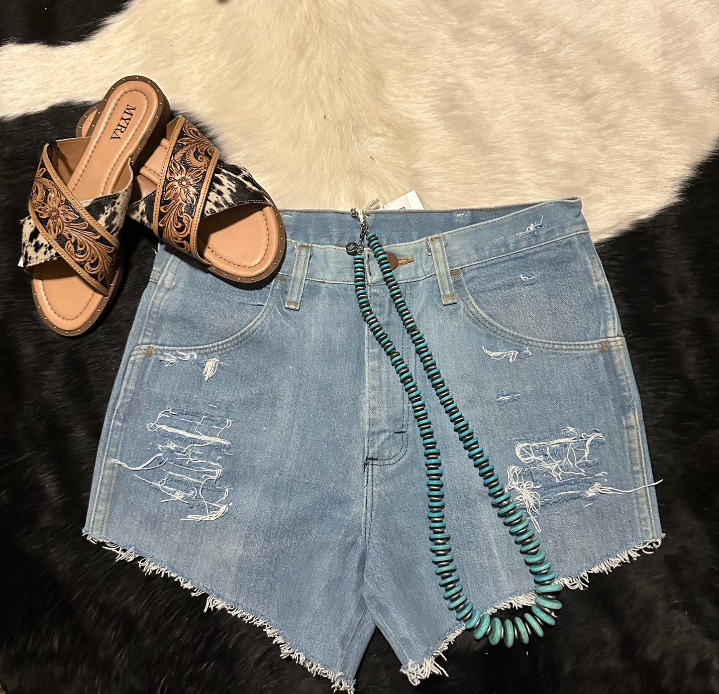 Vintage Wrangler Shorts Light Denim