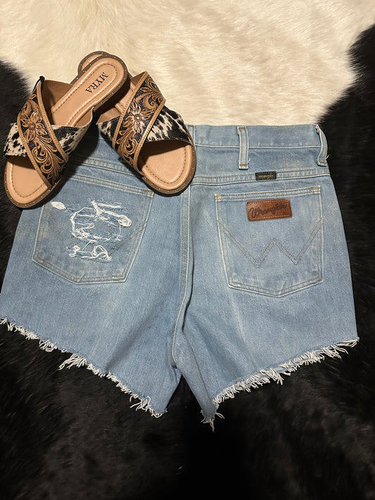 Vintage Wrangler Shorts Light Denim