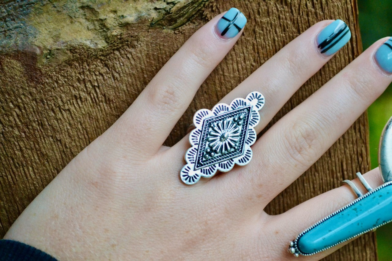 Boho Concho Ring