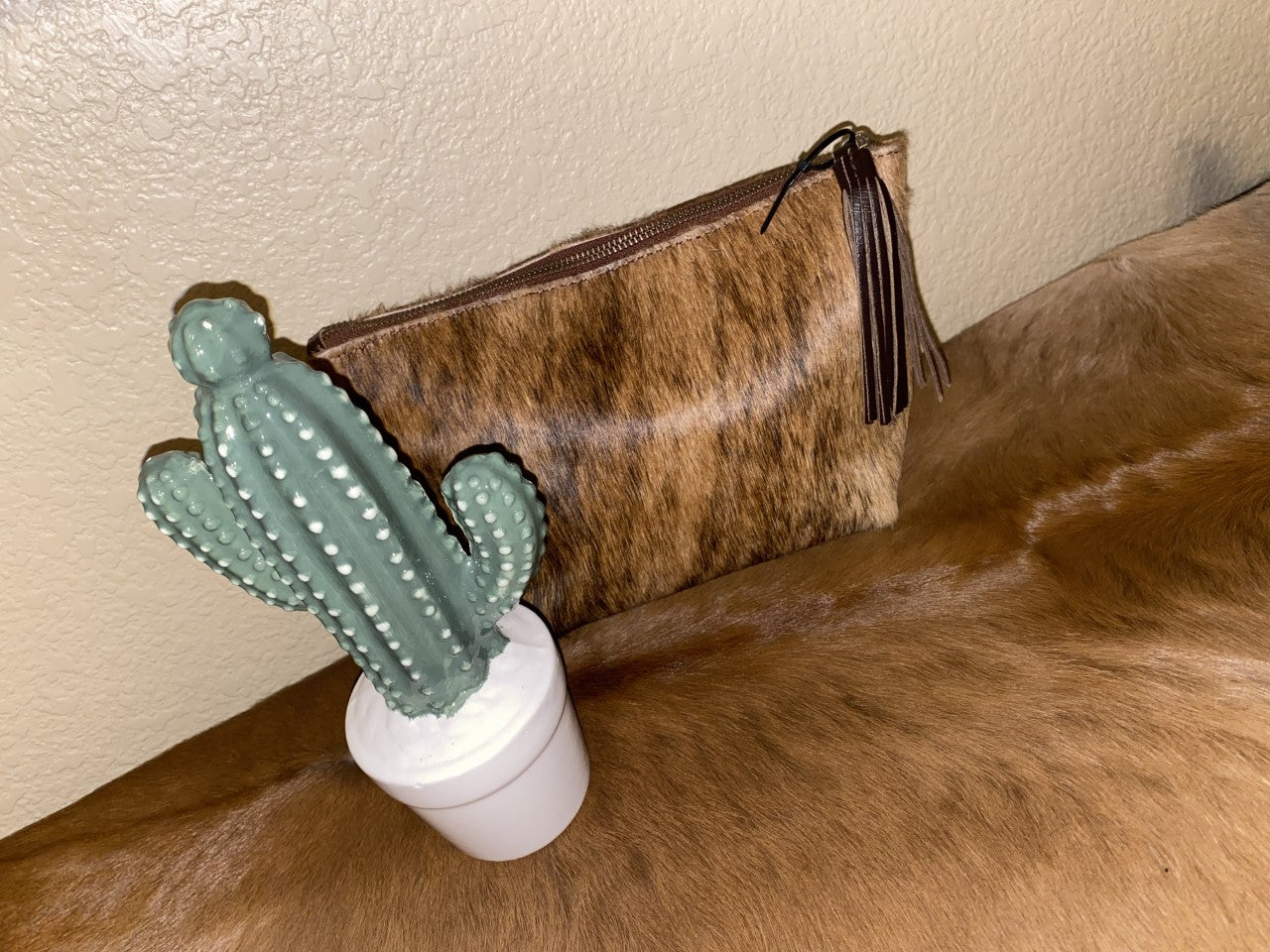 Cowhide Makeup Bags