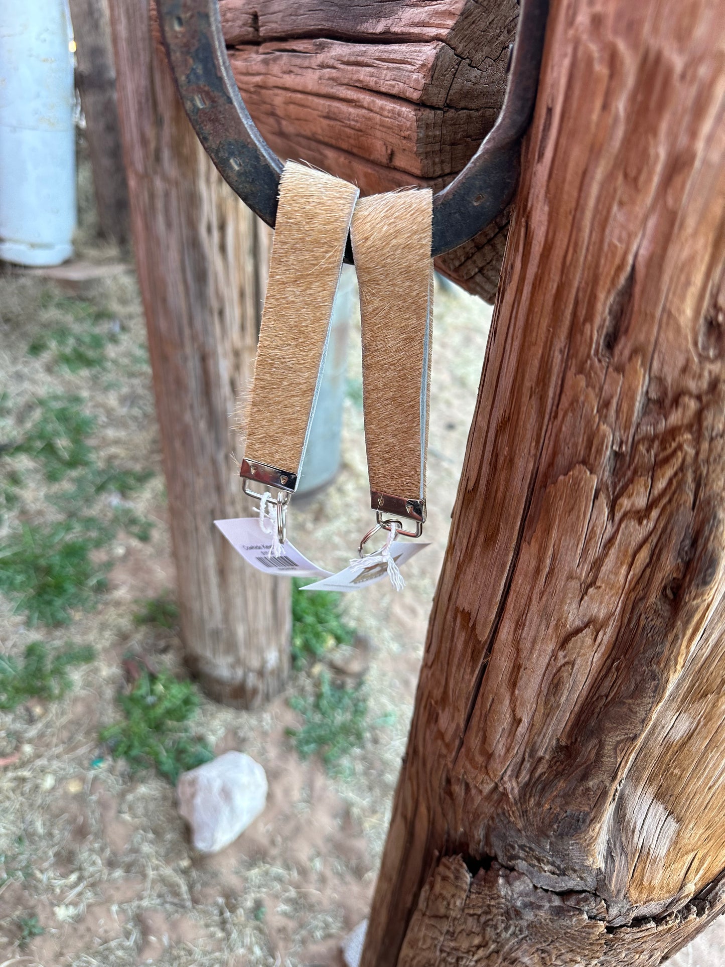 Cowhide Keychain